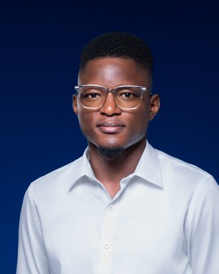 Azaël Iloki, sworn translator, in Lomé